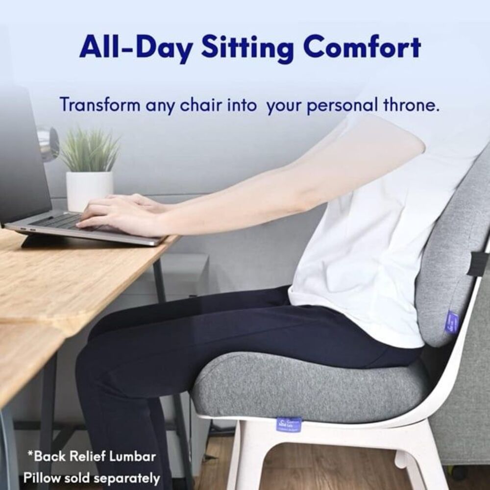 CUSHION LAB Seat Cushion for Long Sitting Hours on Office/Home Chair, Car, or Wh - Picture 2 of 7
